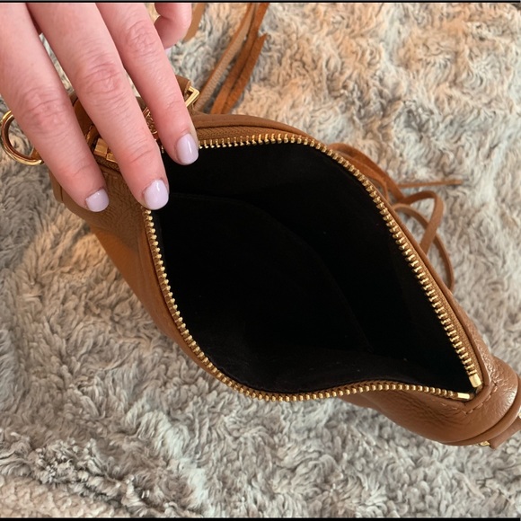 Tan Rebecca Minkoff Mini 5 Zip Crossbody - Picture 4 of 8
